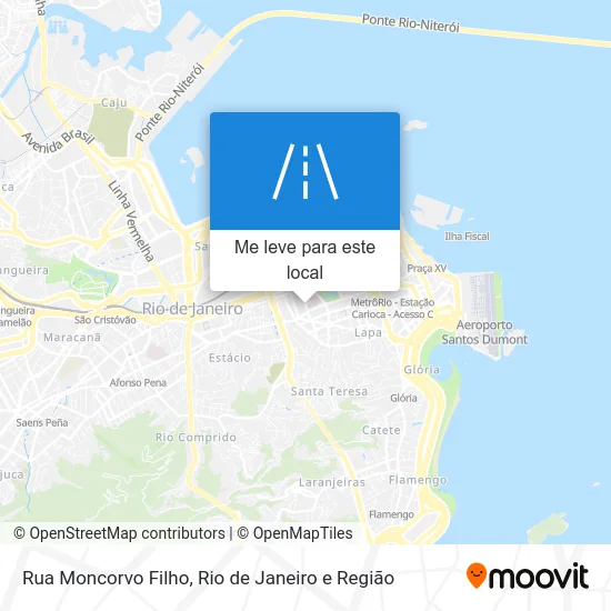 Rua Moncorvo Filho mapa