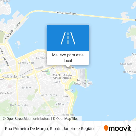 Rua Primeiro De Março mapa