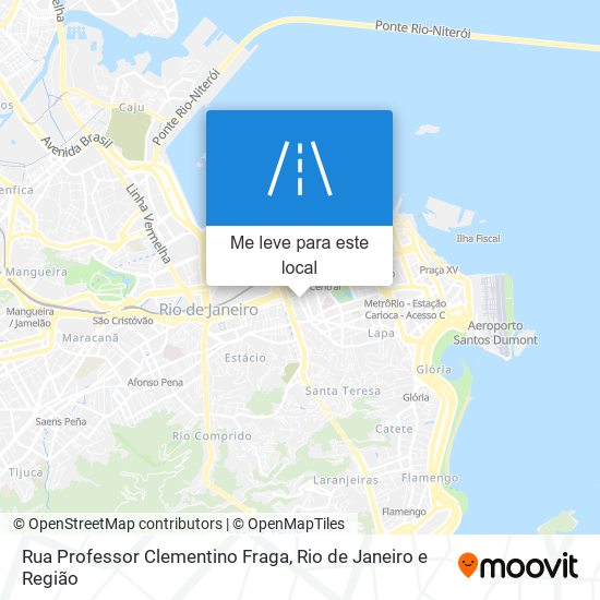 Rua Professor Clementino Fraga mapa