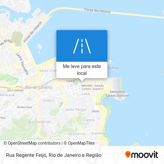 Rua Regente Feijó mapa