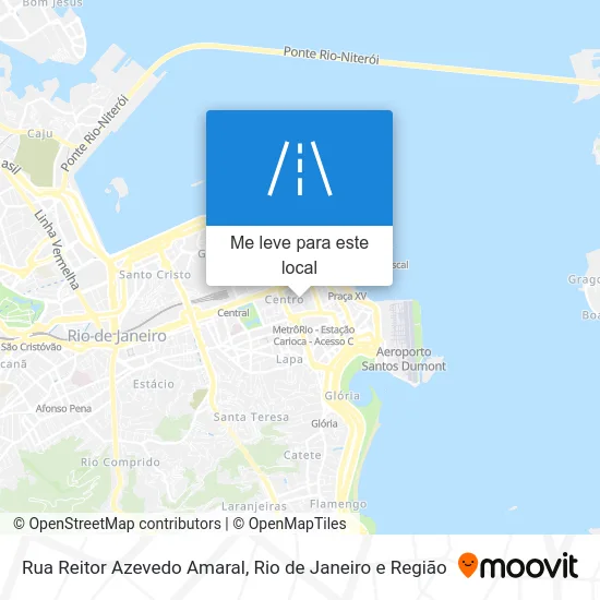 Rua Reitor Azevedo Amaral mapa