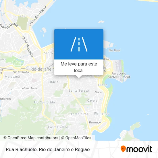 Rua Riachuelo mapa