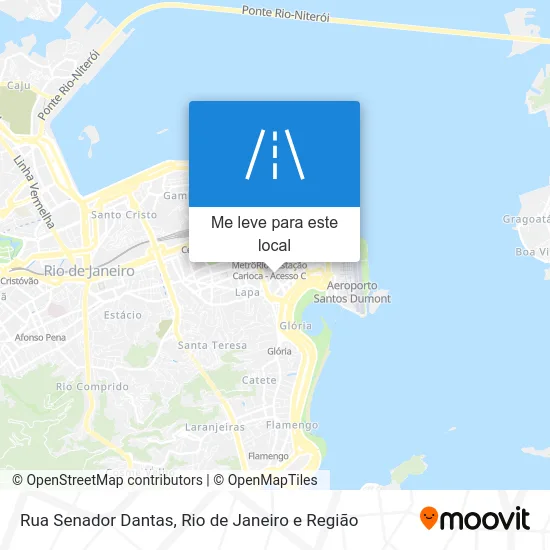 Rua Senador Dantas mapa