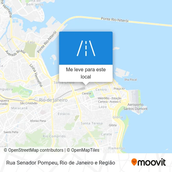 Rua Senador Pompeu mapa