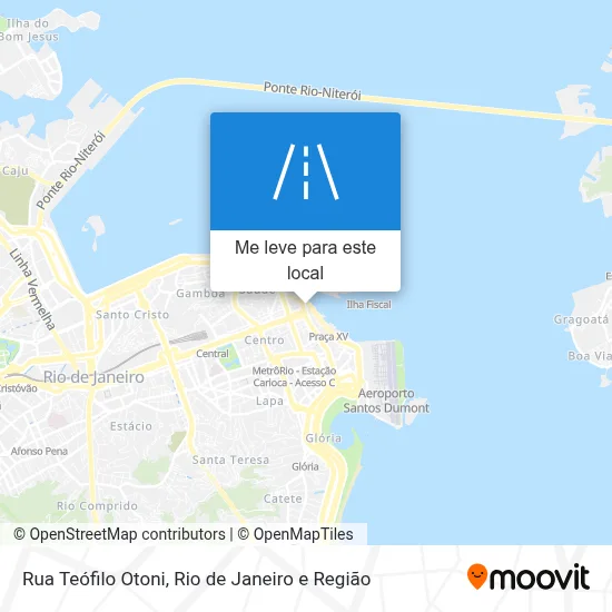 Rua Teófilo Otoni mapa