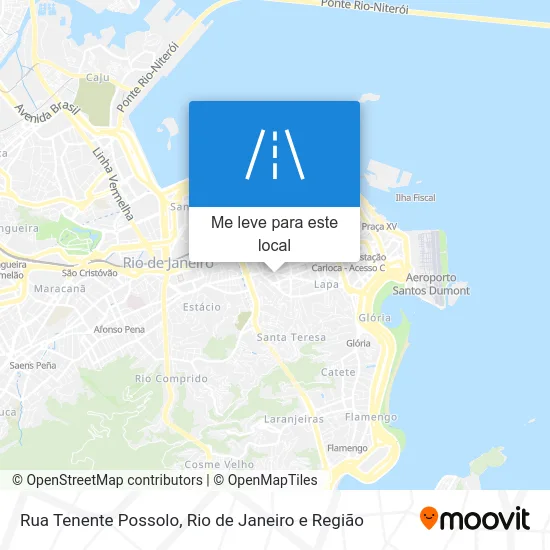 Rua Tenente Possolo mapa