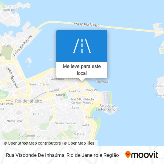 Rua Visconde De Inhaúma mapa