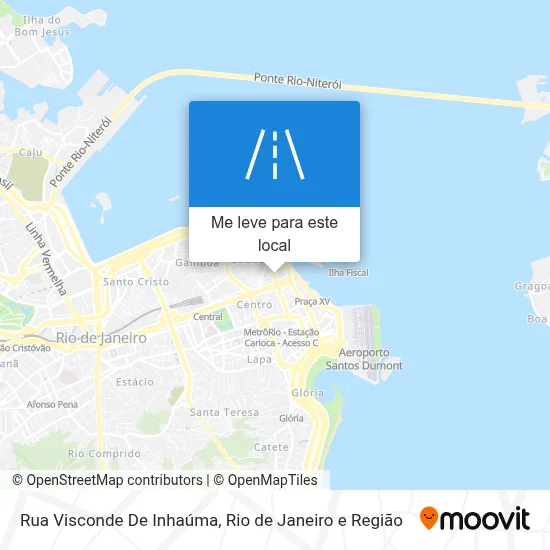 Rua Visconde De Inhaúma mapa