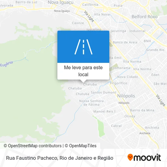 Rua Faustino Pacheco mapa