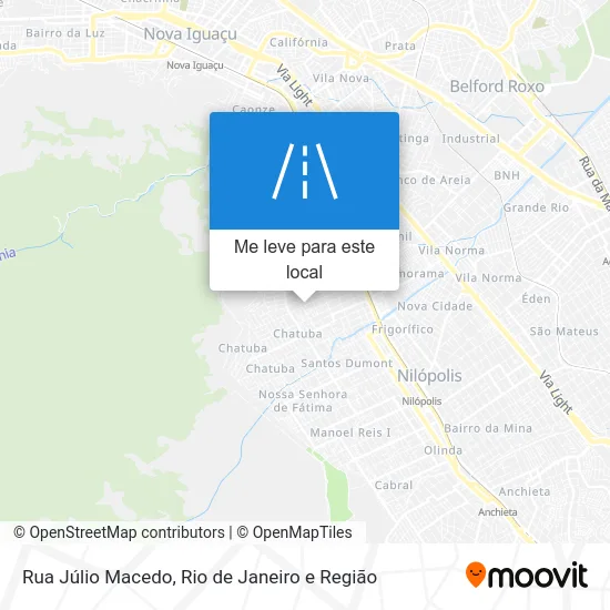 Rua Júlio Macedo mapa