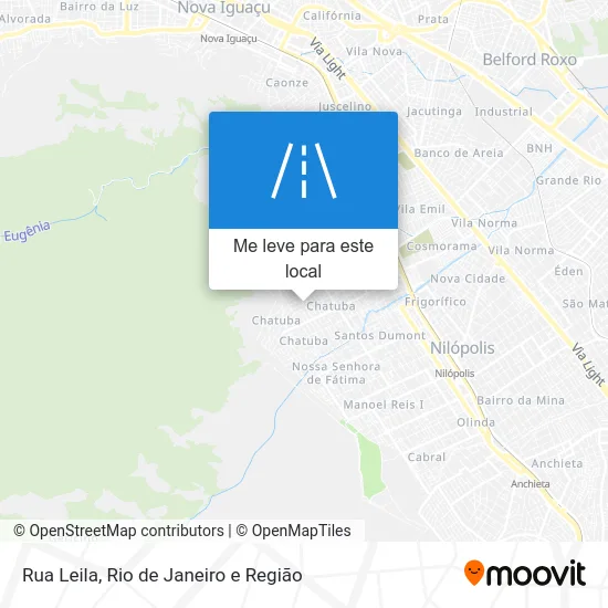 Rua Leila mapa