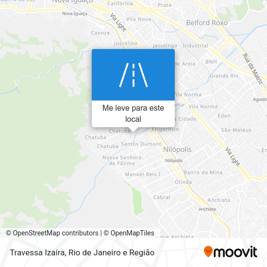 Travessa Izaíra mapa