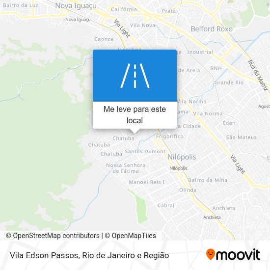 Vila Edson Passos mapa