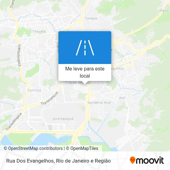 Rua Dos Evangelhos mapa