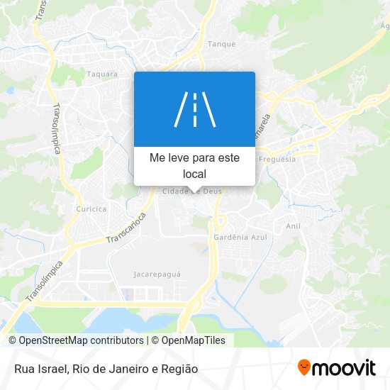 Rua Israel mapa