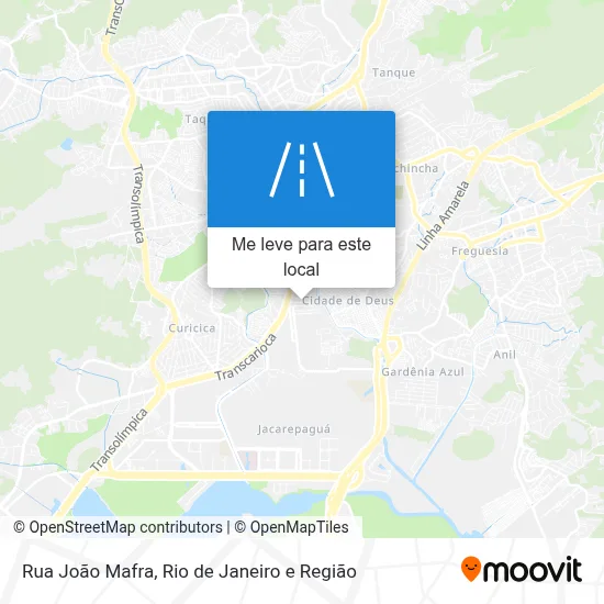 Rua João Mafra mapa