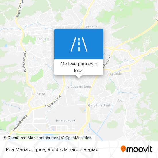 Rua Maria Jorgina mapa