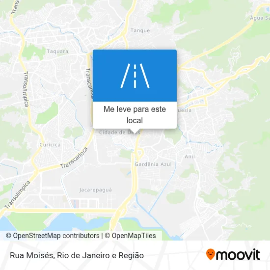Rua Moisés mapa