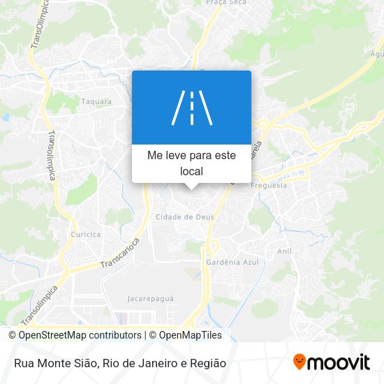 Rua Monte Sião mapa