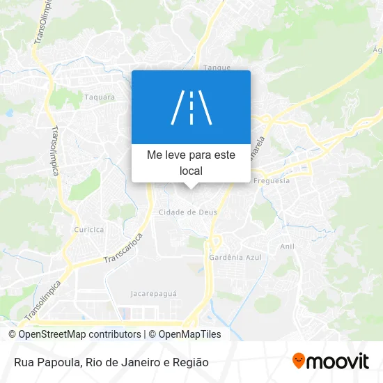 Rua Papoula mapa