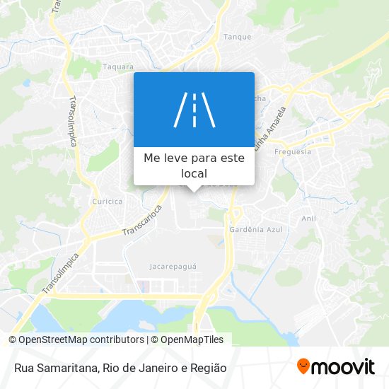 Rua Samaritana mapa