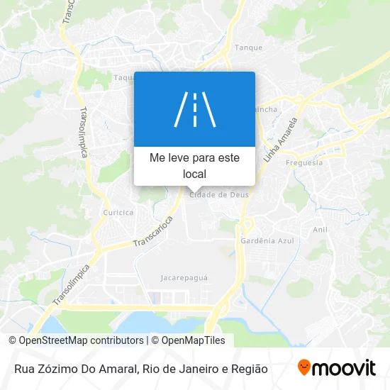 Rua Zózimo Do Amaral mapa