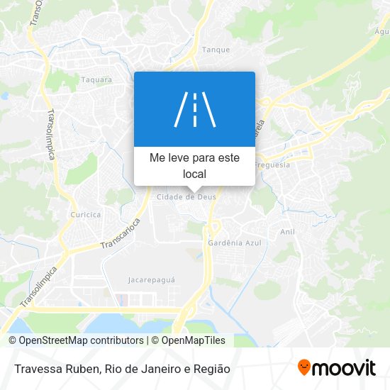 Travessa Ruben mapa