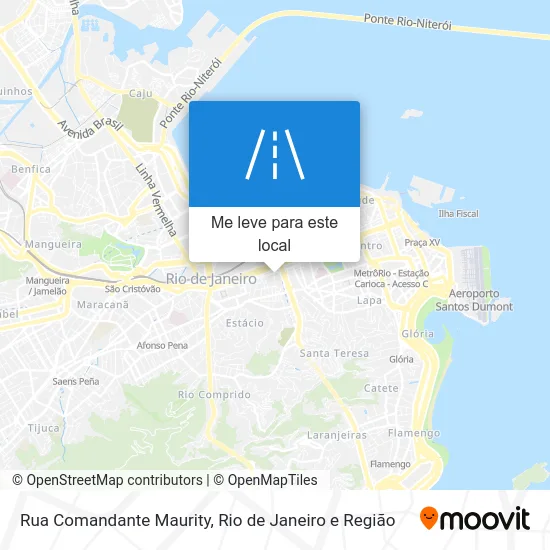 Rua Comandante Maurity mapa