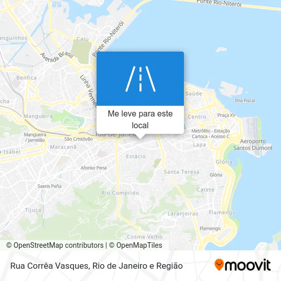 Rua Corrêa Vasques mapa
