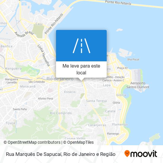 Rua Marquês De Sapucaí mapa