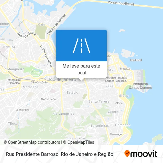 Rua Presidente Barroso mapa