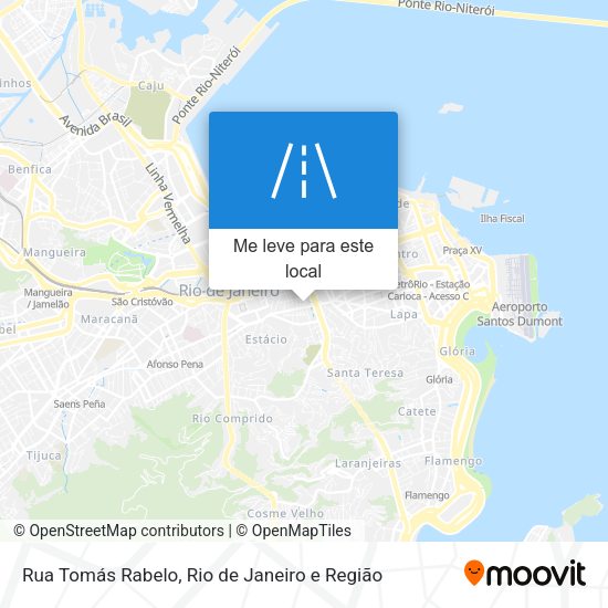 Rua Tomás Rabelo mapa