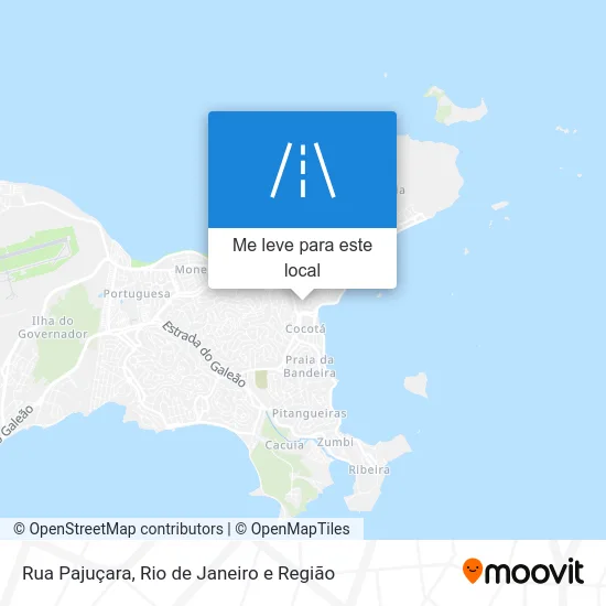 Rua Pajuçara mapa