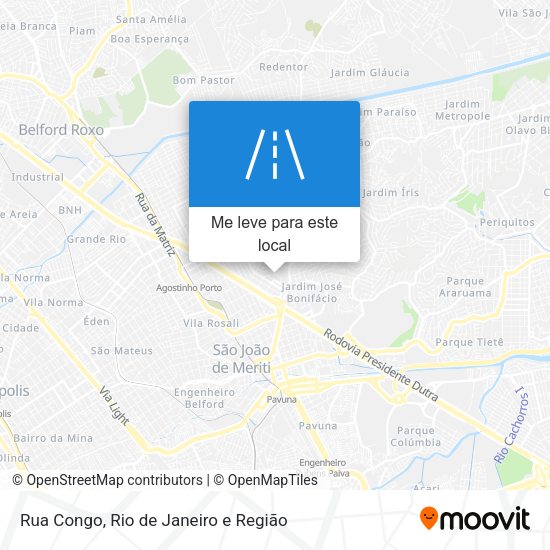 Rua Congo mapa