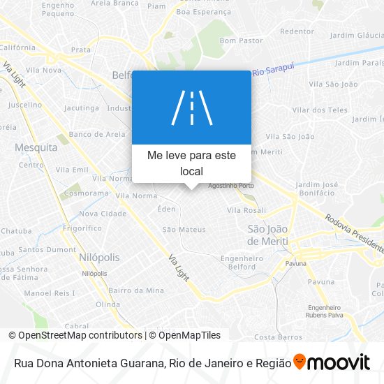 Rua Dona Antonieta Guarana mapa