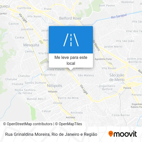 Rua Grinaldina Moreira mapa