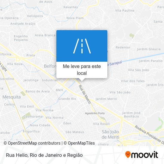 Rua Helio mapa