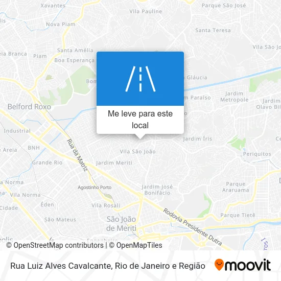 Rua Luiz Alves Cavalcante mapa