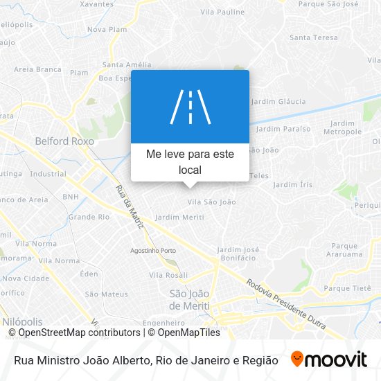 Rua Ministro João Alberto mapa
