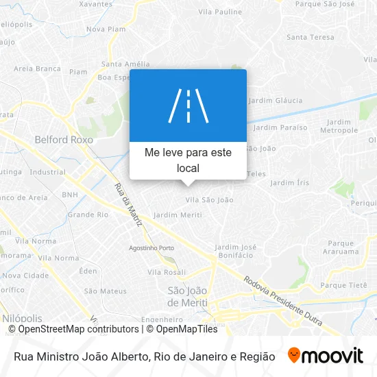 Rua Ministro João Alberto mapa