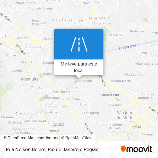 Rua Nelson Belem mapa