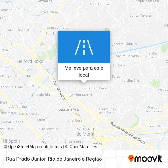Rua Prado Junior mapa