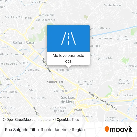 Rua Salgado Filho mapa