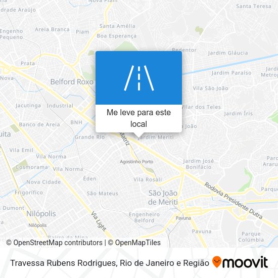 Travessa Rubens Rodrigues mapa