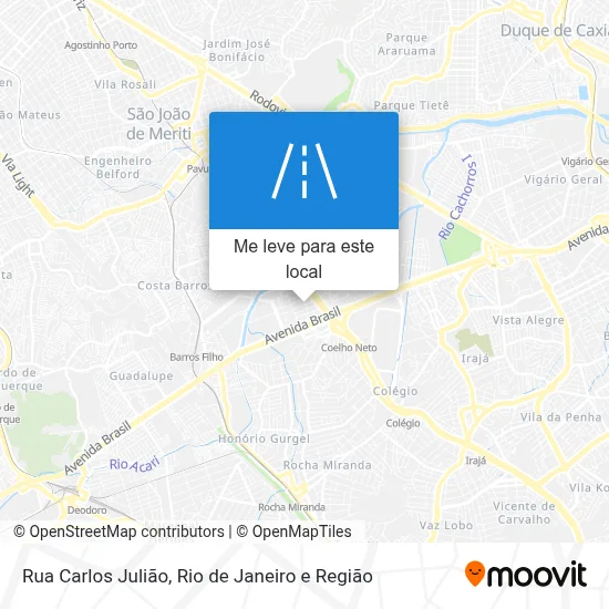 Rua Carlos Julião mapa