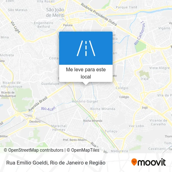 Rua Emílio Goeldi mapa