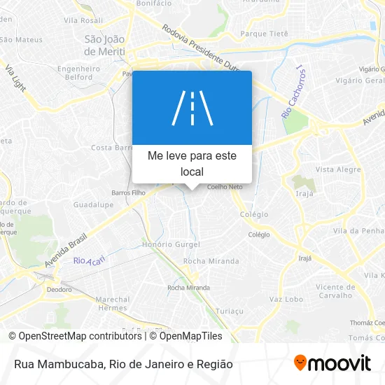 Rua Mambucaba mapa