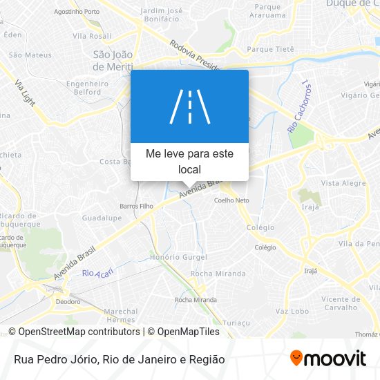 Rua Pedro Jório mapa