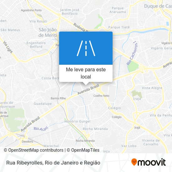 Rua Ribeyrolles mapa