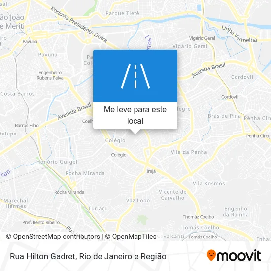 Rua Hilton Gadret mapa